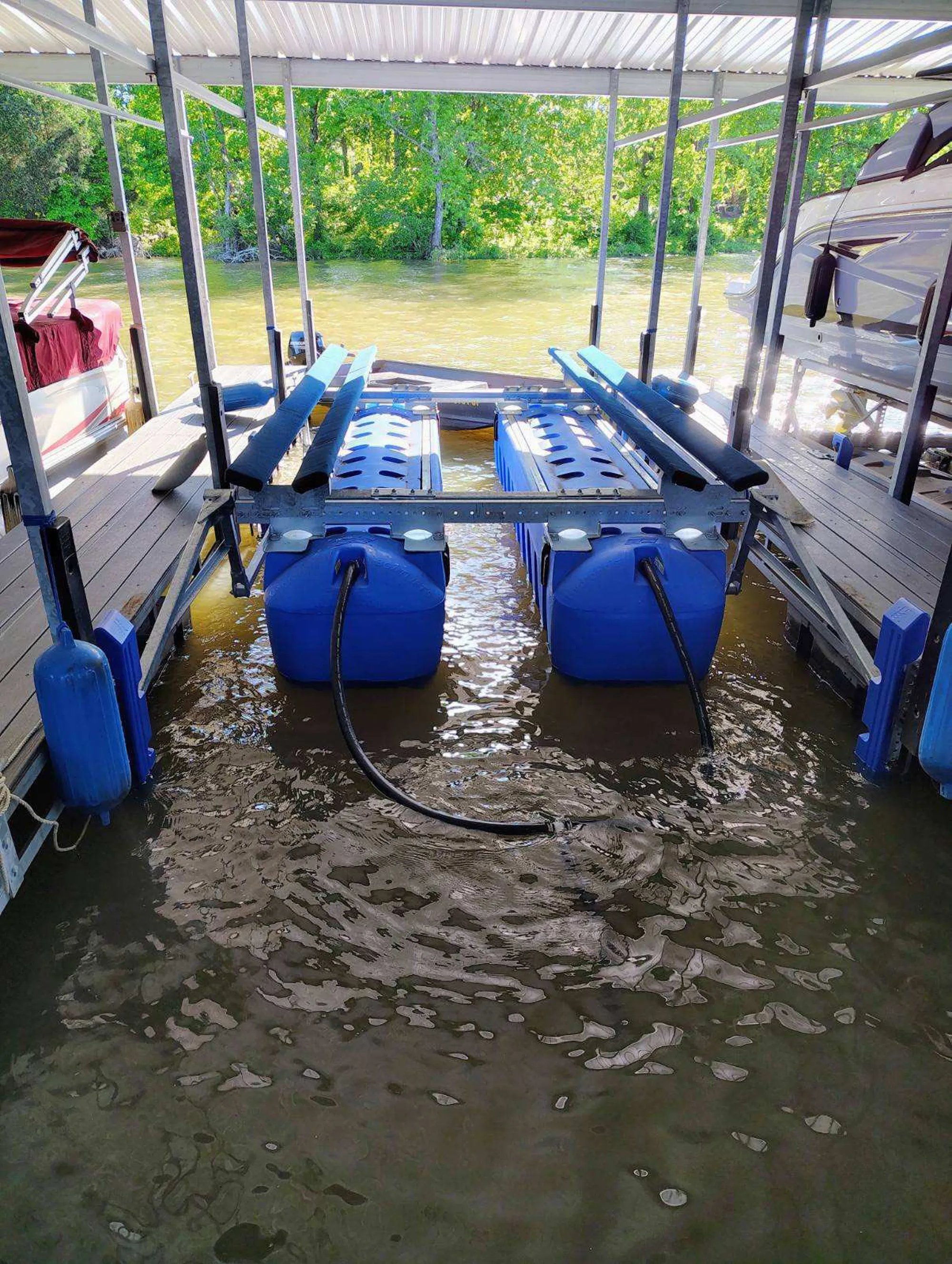 Floating Boat Lifts | HydroHoist UltraLift™ & HarborHoist™ by ShoreMaster